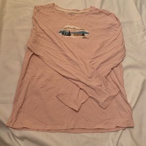 L.L.Bean pajamas long sleeve shirt